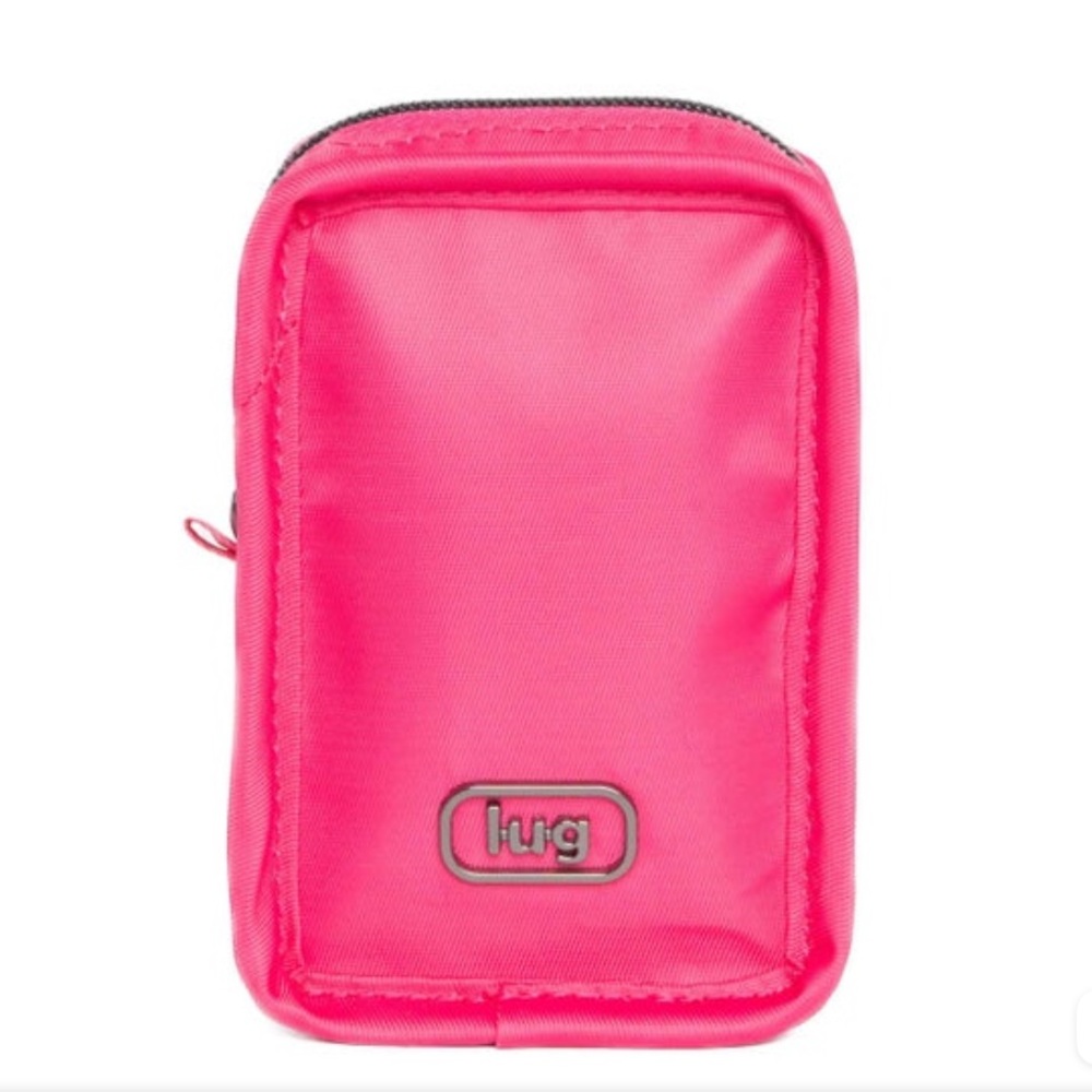 Lug Drizzle Mini Zip Storage Pouch Powerful Pink